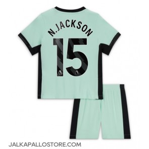 Chelsea Nicolas Jackson #15 Kolmaspaita Lapsille 2023-24 Lyhythihainen (+ shortsit)